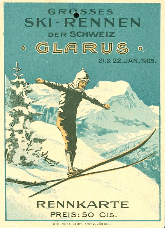 Rennkarte Skirennen 1905