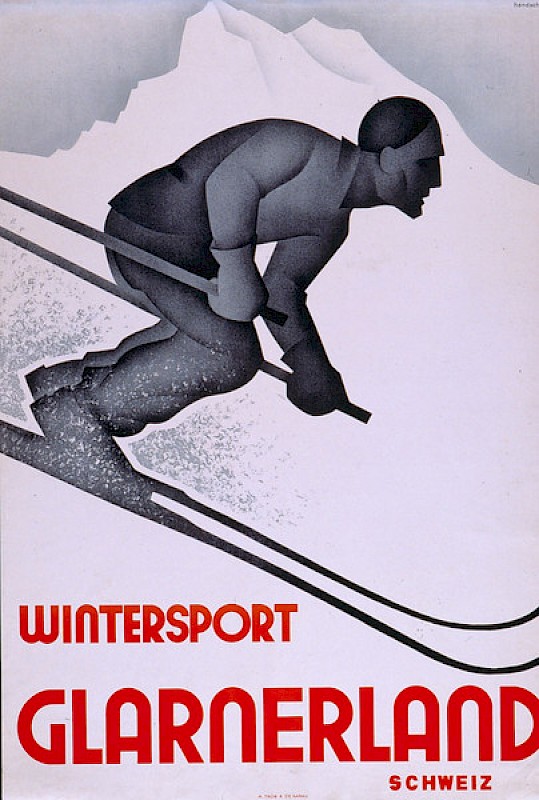 Glarner Wintersportplakat